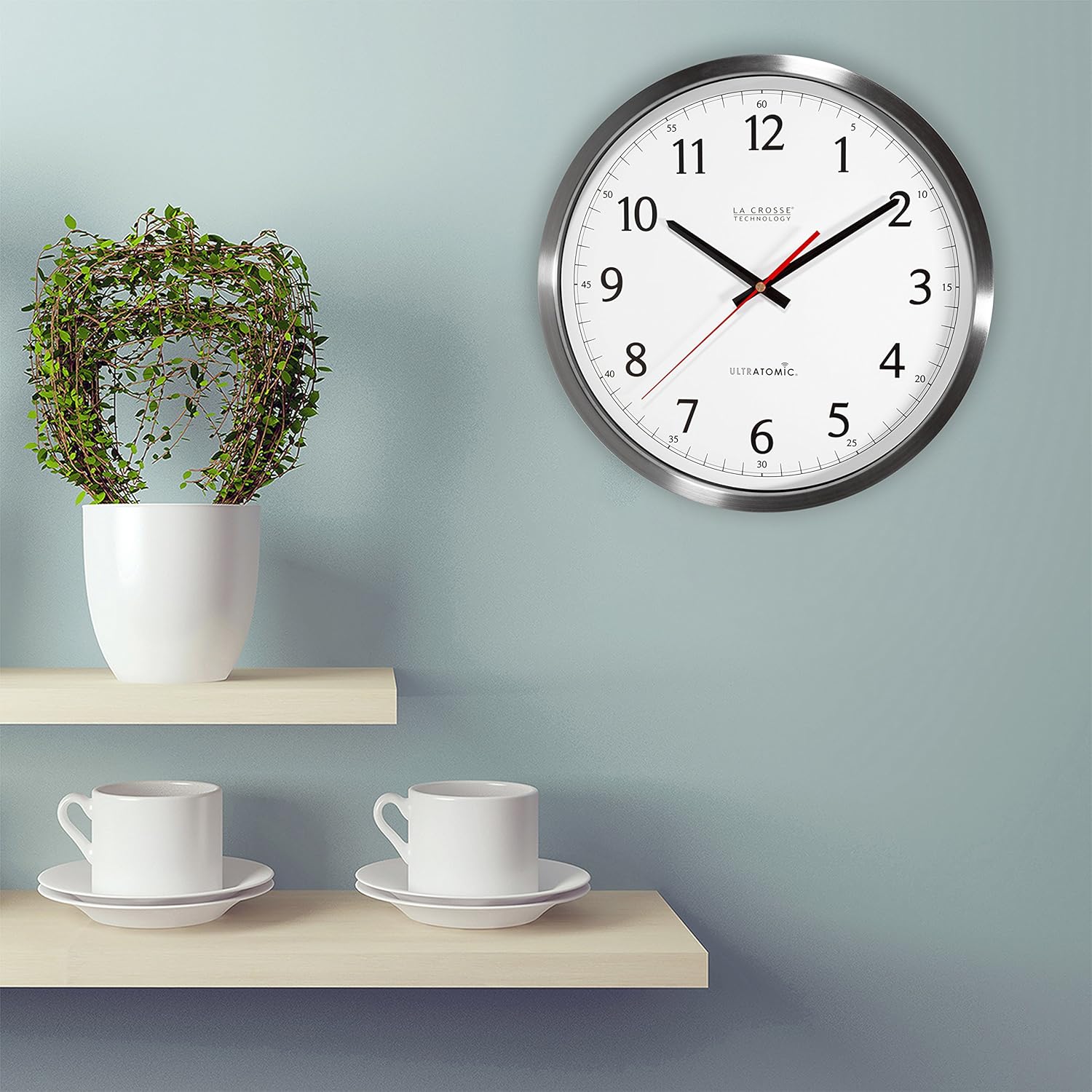 Analog Stainless Steel Wall Clock k7m