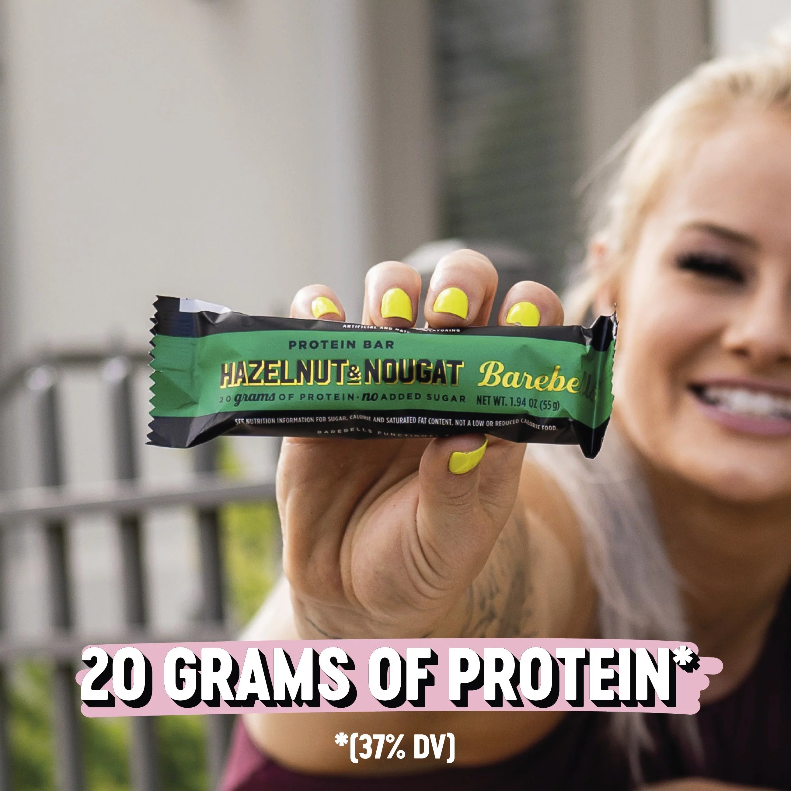 Barebells Protein Bars Hazelnut & Nougat, 12 Count, 20g Protein N29534