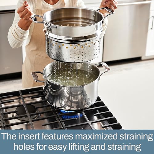 All-Clad Simply Strain Stainless Steel Multipot with Straining Lid, 6-Quart M19799