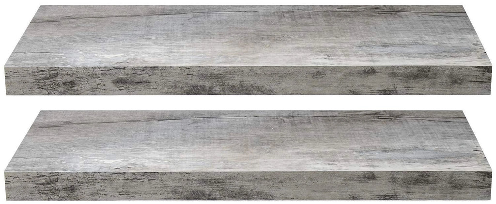 Floating Wall Shelf Gray Wood H573471