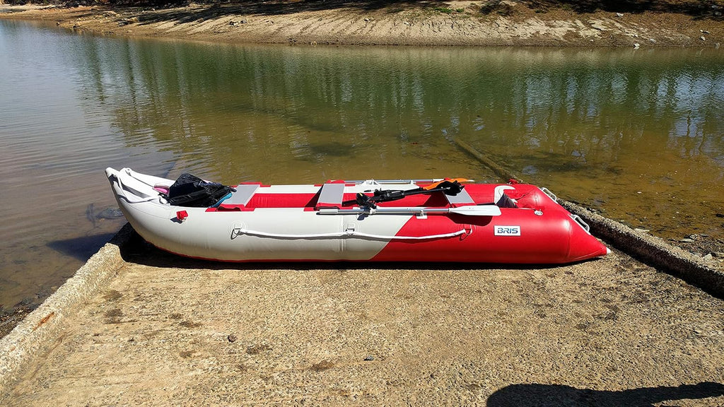 BRIS 14.1 FT Inflatable Kayak Fishing Tender Boat with Air Floor I673126
