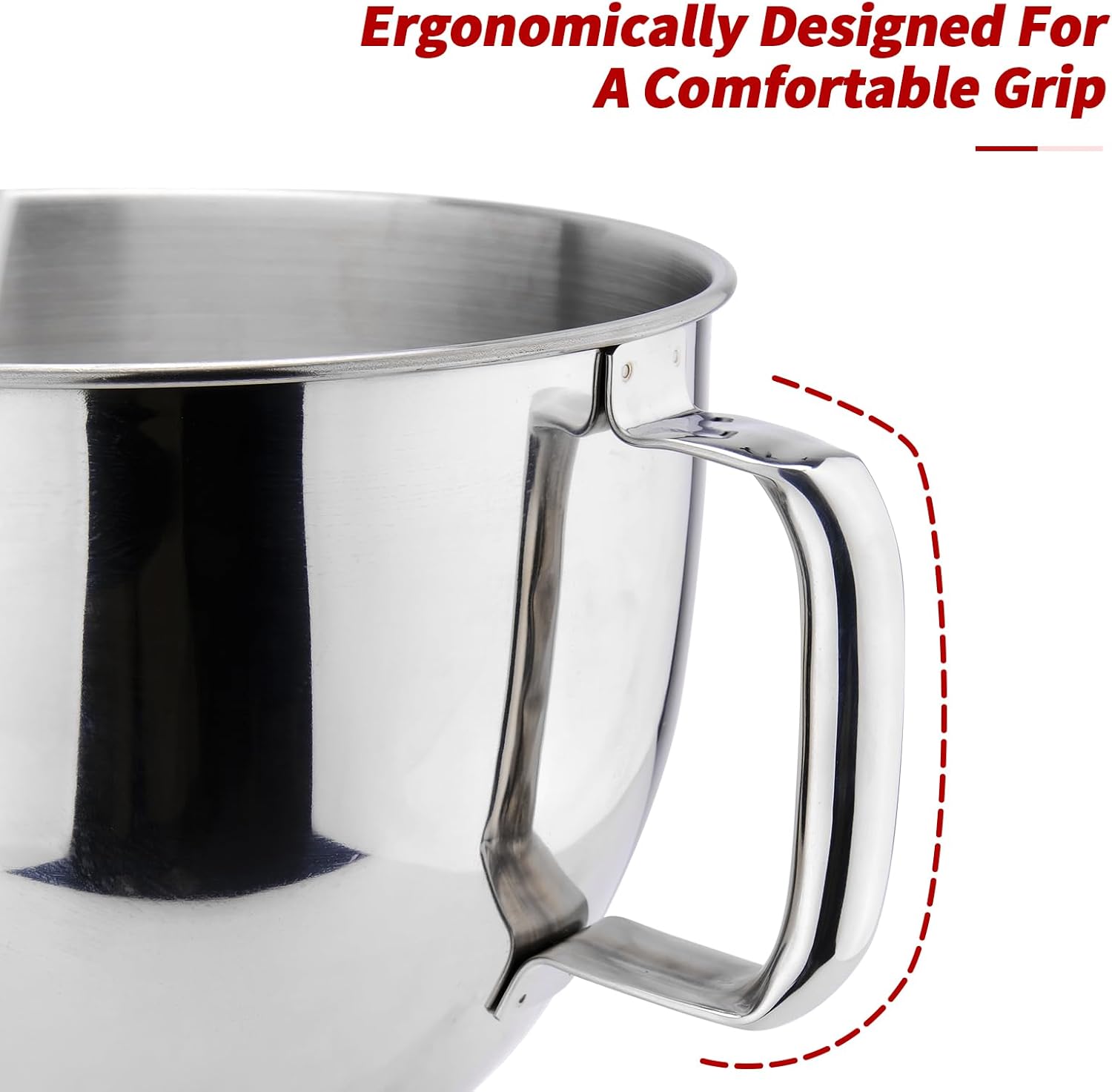 Stainless Steel Mixer Bowl 5QT for KitchenAid Tilt-Head Stand Mixers R38178