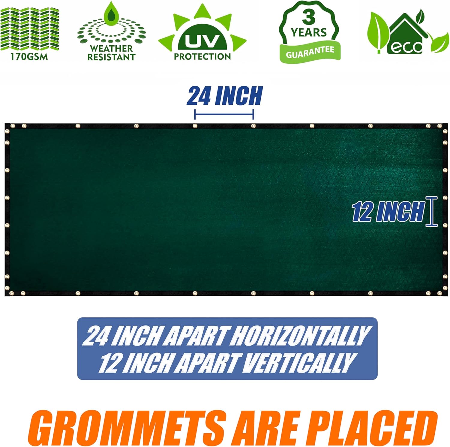 Green Fence Privacy Screen 6x50 ft Heavy Duty Windscreen a7