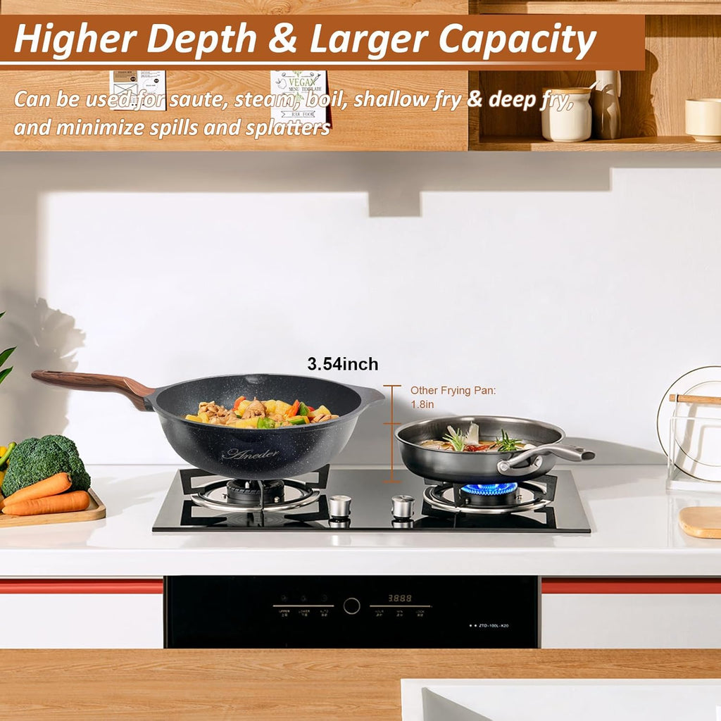 12.5" Cast Iron Stir Fry Pan X855187