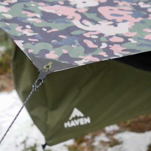 Haven Tents Lay Flat Hammock Tent with Mosquito Net, Insulated Pad and Rainfly M380