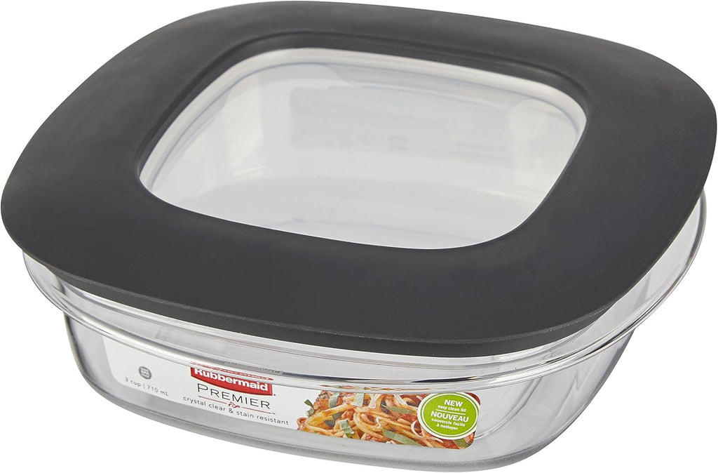 Rubbermaid Premier Easy Find Lids 3-Cup Food Storage Container, Grey G2250
