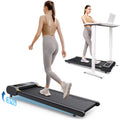 UREVO Walking Pad with Incline, Manual Incline Under Desk Treadmill for Home/Office, 3% Inclined, 265lbs Weight Capacity - Radiant Selections