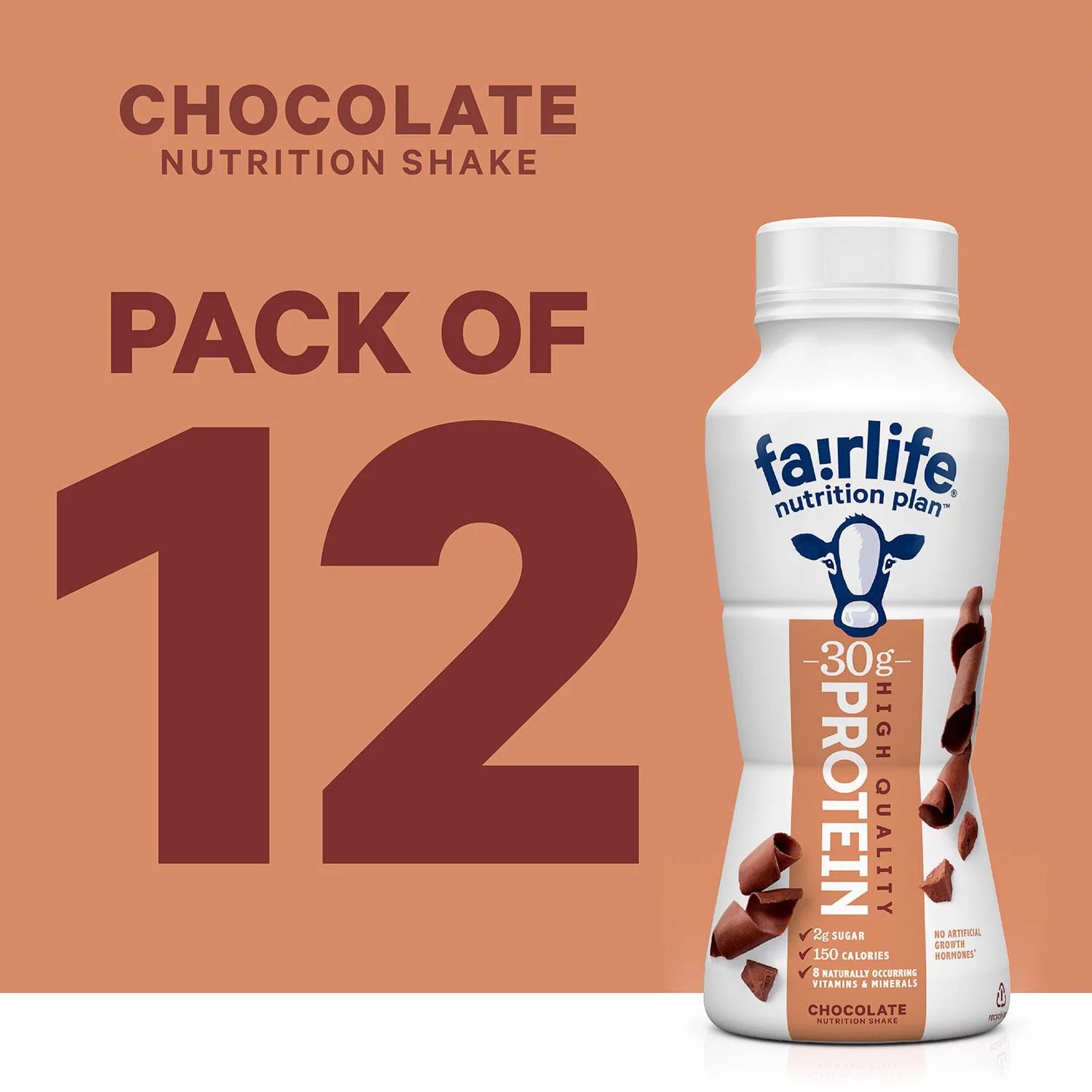 Fairlife Nutrition Plan Chocolate 30g Protein Shake, 11.5 fl oz, 12 Pack K526