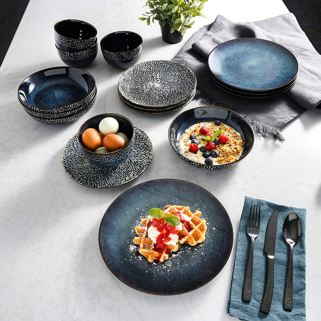 Gibson Elite Matisse 16-Piece Dinnerware Set, Cobalt Z93367
