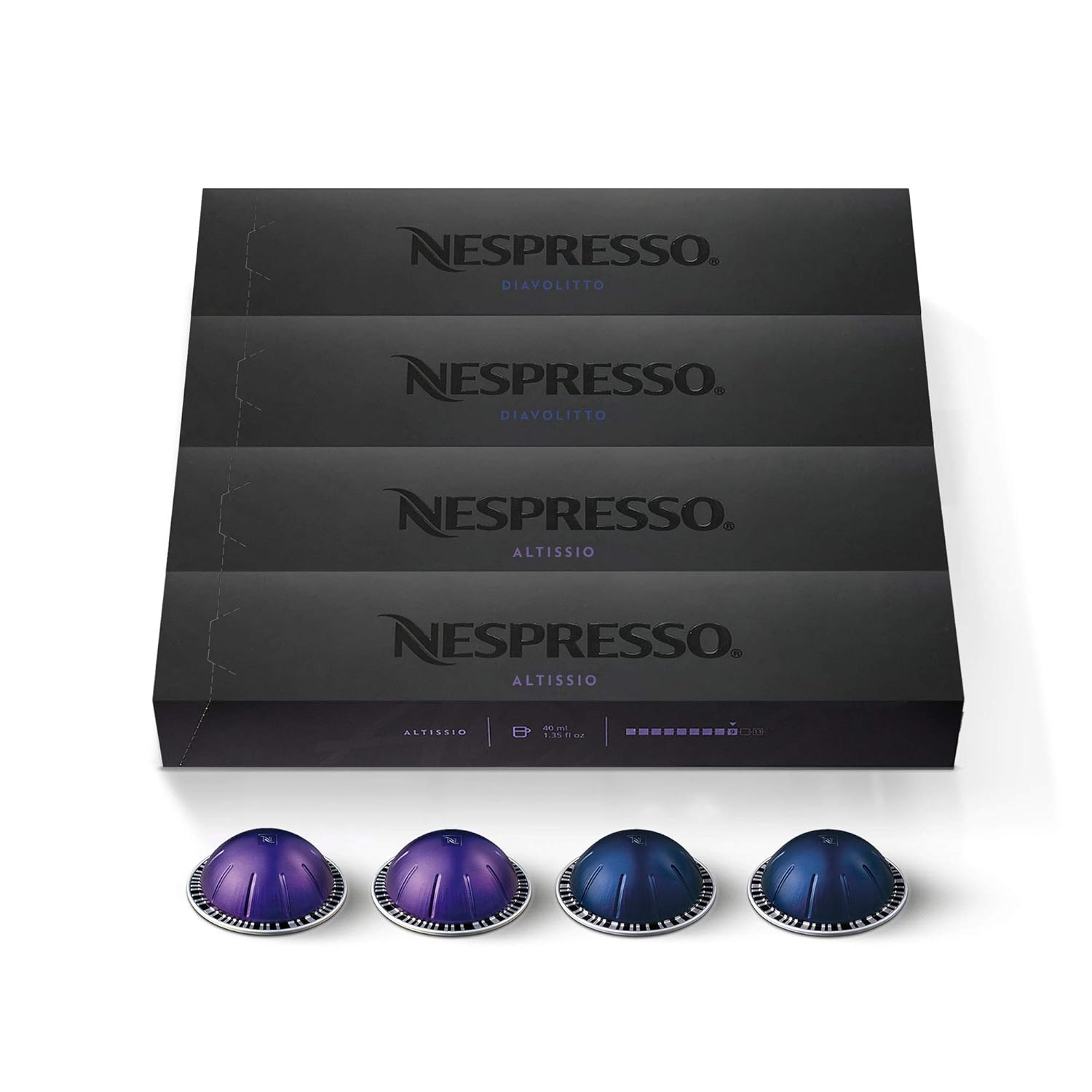 Nespresso VertuoLine Espresso and Coffee Variety Bundle (40 Count) M195183