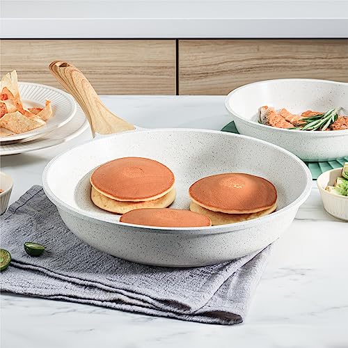 SENSARTE Nonstick Frying Pan Skillet, Swiss Granite Coating, PFOA Free, 9.5 Inch B61144
