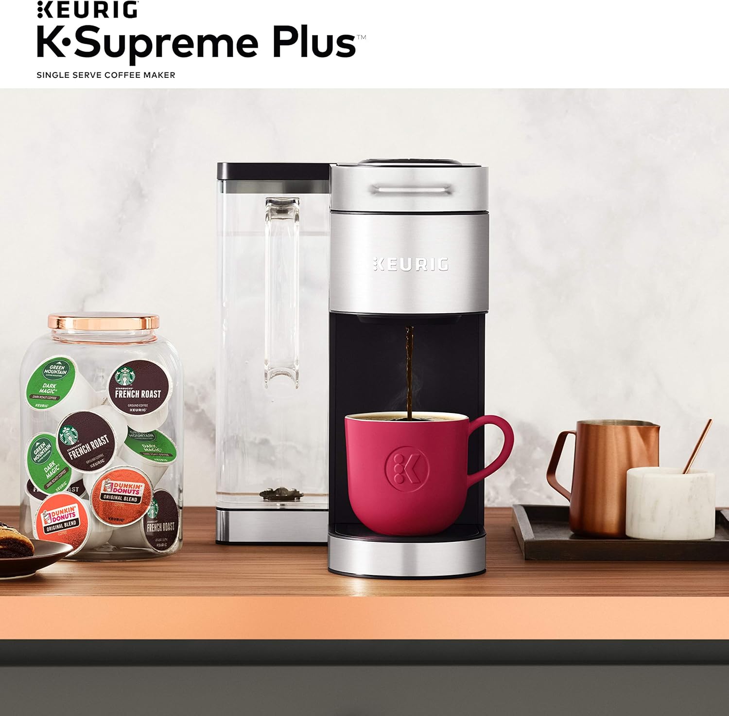 Keurig K-Supreme Plus Single Serve Coffee Maker with 40 K-Cup Pods C781565