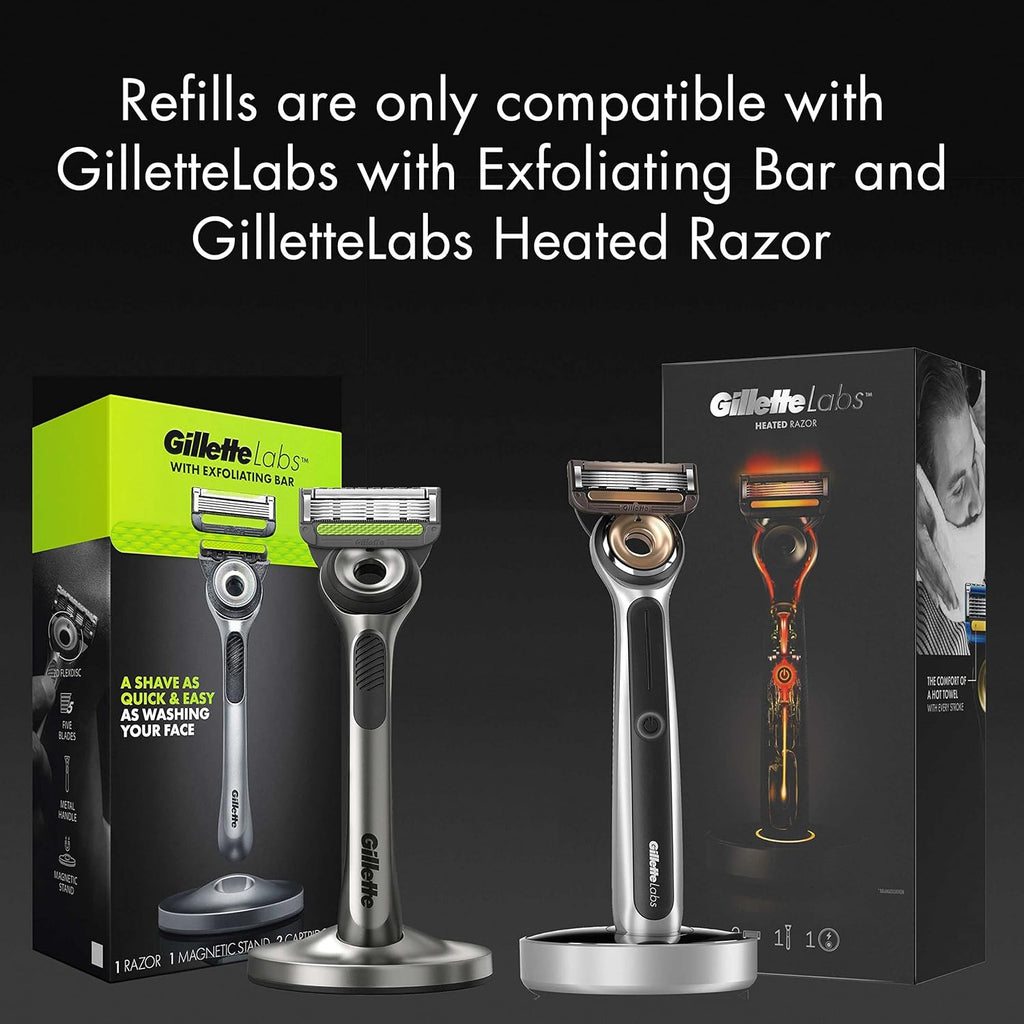 Gillette Labs Razors for Men with Exfoliating Bar, Shaving Kit Q4535