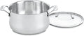 Cuisinart Contour Stainless 6-Quart Saucepot with Glass Cover