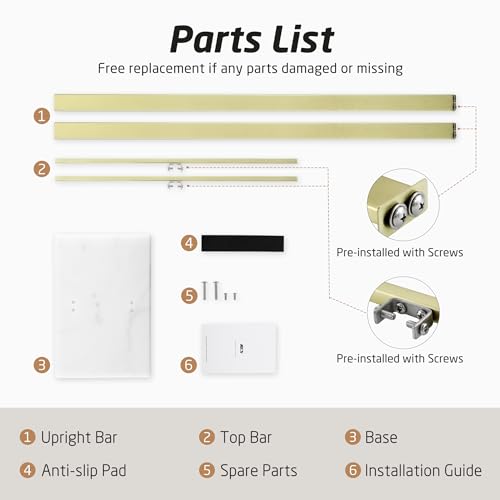 KES Standing Towel Rack for Bathroom with Marble Base, 2-Tier, SUS304 Stainless Steel C77812