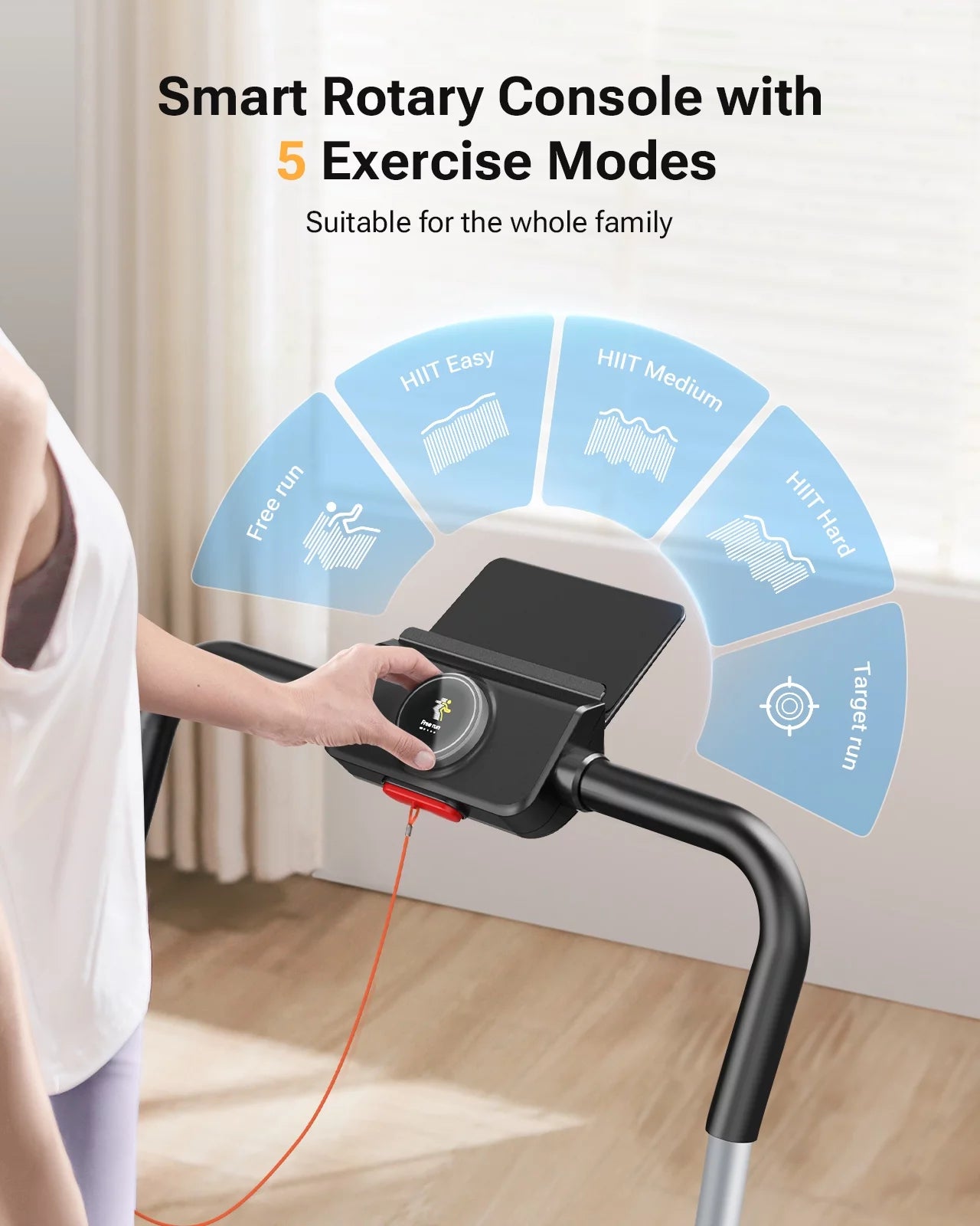 Under Desk Treadmill 2 in 1 Folding with Smart Console a7