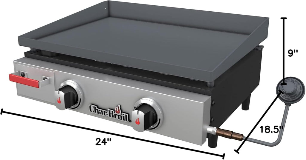 Char-Broil Convective 2-Burner Table Top Propane Gas Griddle A8266