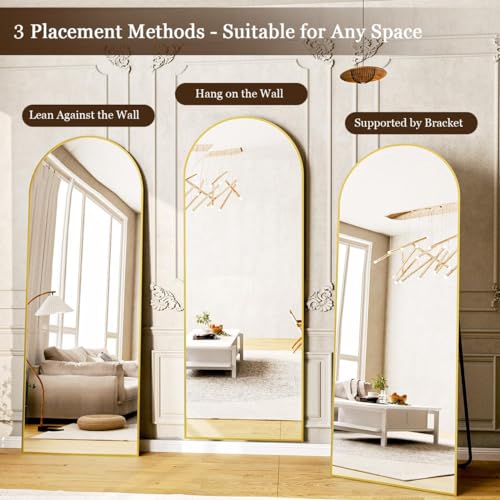 Arch Full Length Floor Mirror with Stand 7k