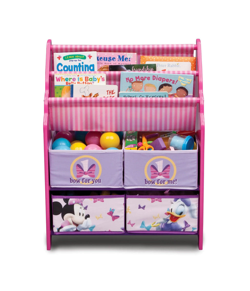 Disney Minnie Mouse Book & Toy Organizer by Delta Children, Cube Bookcase I9842