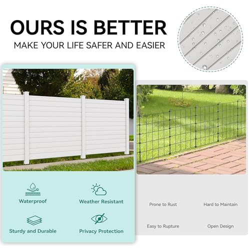Air Conditioner Fence Privacy Screen 2 Panels Outdoor Enclosure k7