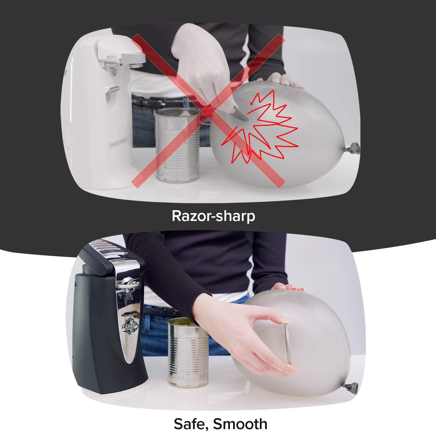 BulbHead Original Safety Can Express Electric Can Opener, 9 Inch, Black X552099