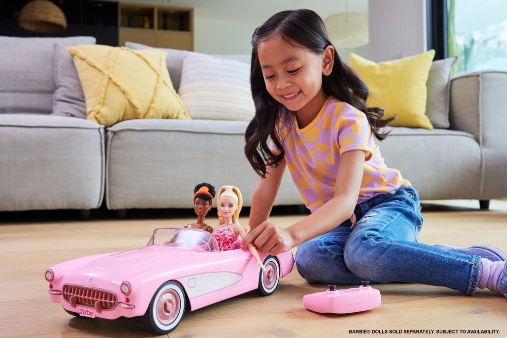 Hot Wheels RC Barbie Corvette, Remote Control Car D6837