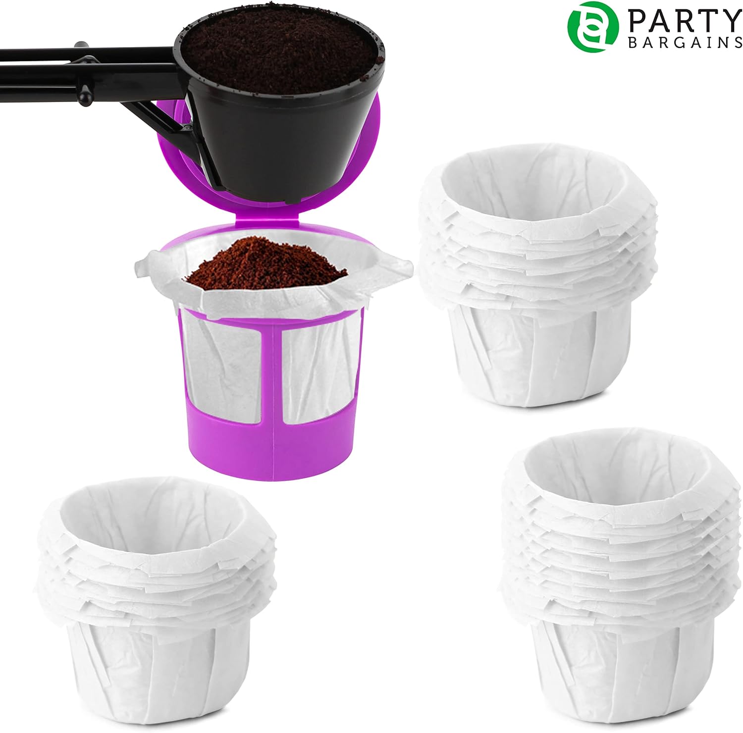 Party Bargains Coffee Scoop for Keurig Reusable K Cups - Black I42203