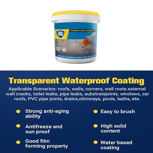 Invisible Waterproof Coating Seal Liquid, Transparent Anti-Leakage Glue (150ML, 2PCS) E52112