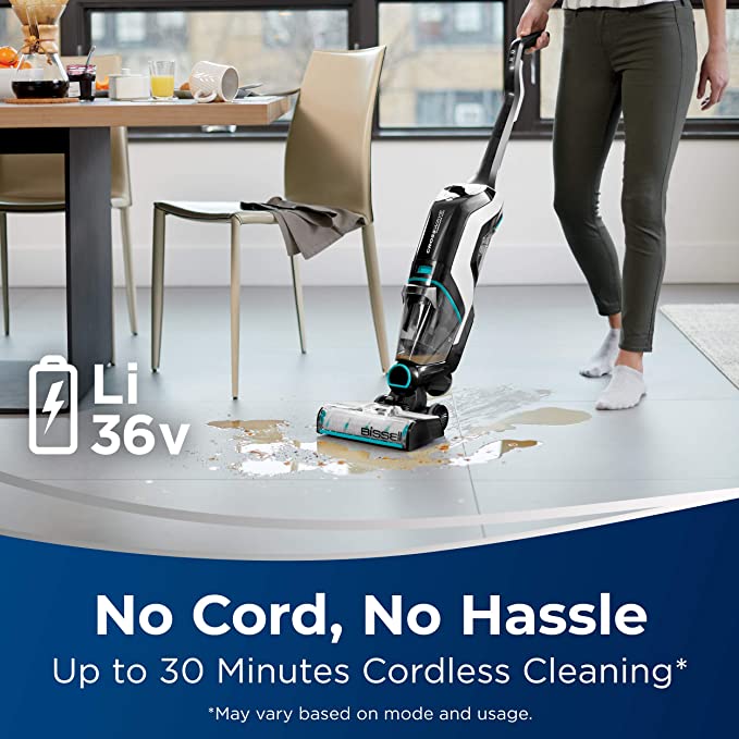 Cordless Wet-Dry Vacuum and Mop for Hard Floors & Rugs k7m