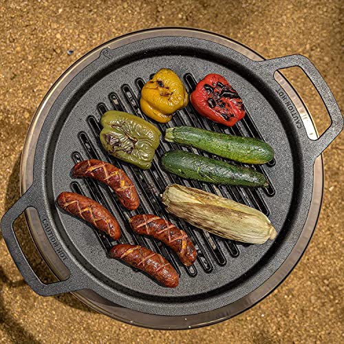Solo Stove Bonfire Cast Iron Grill Cooking Bundle 2.0 Smokeless Fire Pit with Stand and Grill X417799