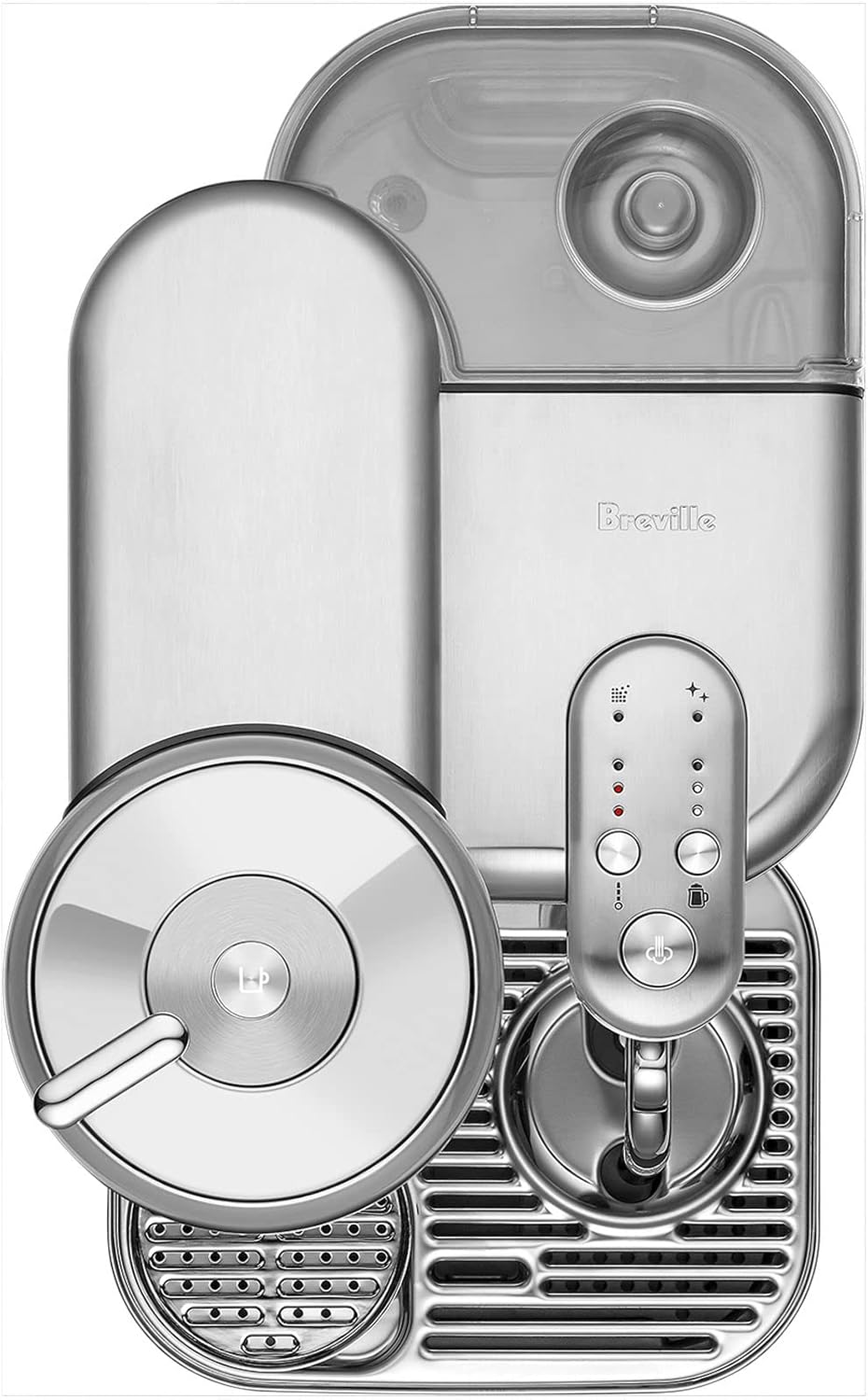 Nespresso Vertuo Creatista Coffee and Espresso Maker by Breville, Brushed Stainless Steel T931