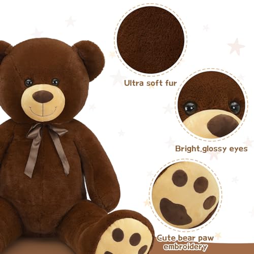 Tezituor Giant Teddy Bear 6ft Stuffed Animal with Red Heart I471