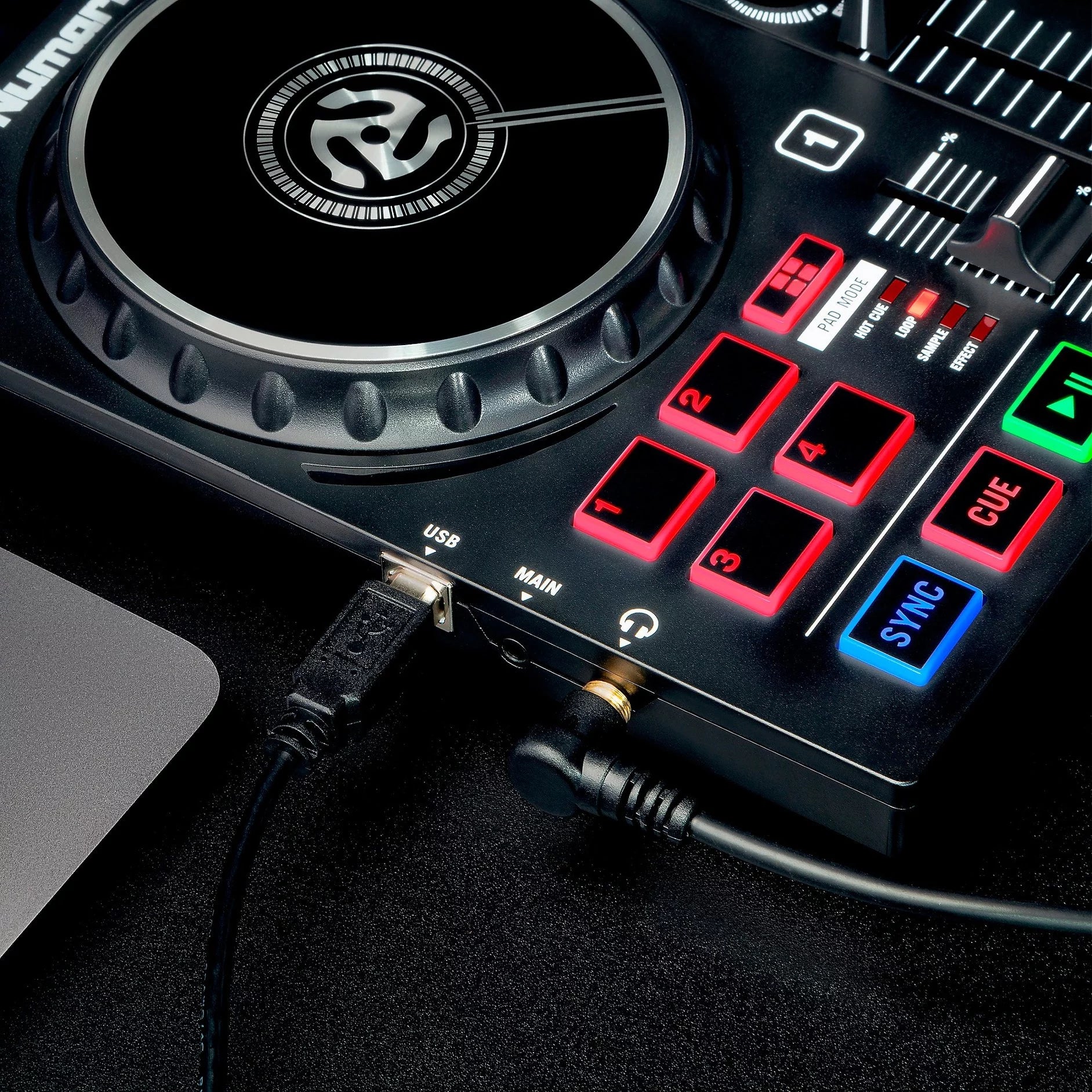 DJ Controller Set with Built-In Lights and Mixer k7