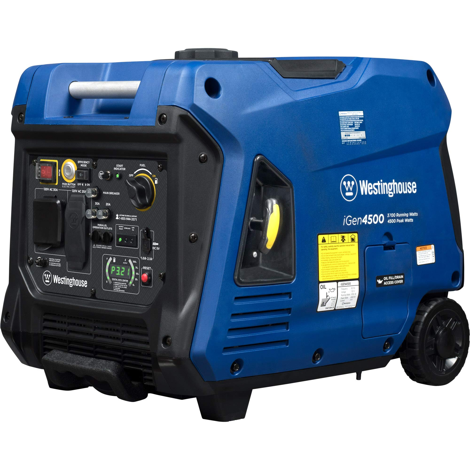 Portable Inverter Generator 4500 Watt Remote Start a7