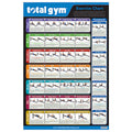Total Gym 24 x 36 Convenient Quick Reference Exercise Chart with 35 Workouts - Sports Supplies Online Store
