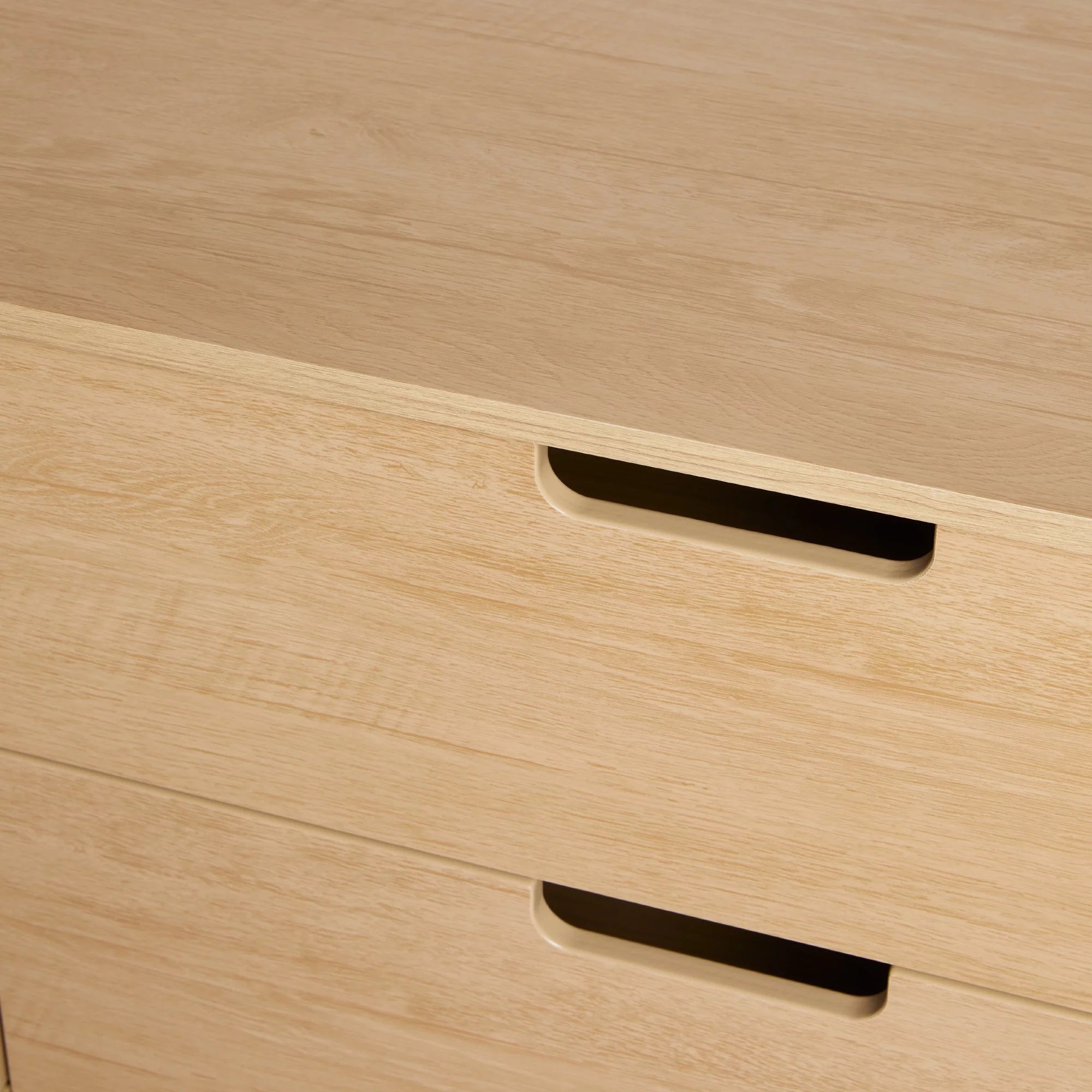 Walker Edison Modern 6-Drawer Dresser with Cut-Out Handles V97089