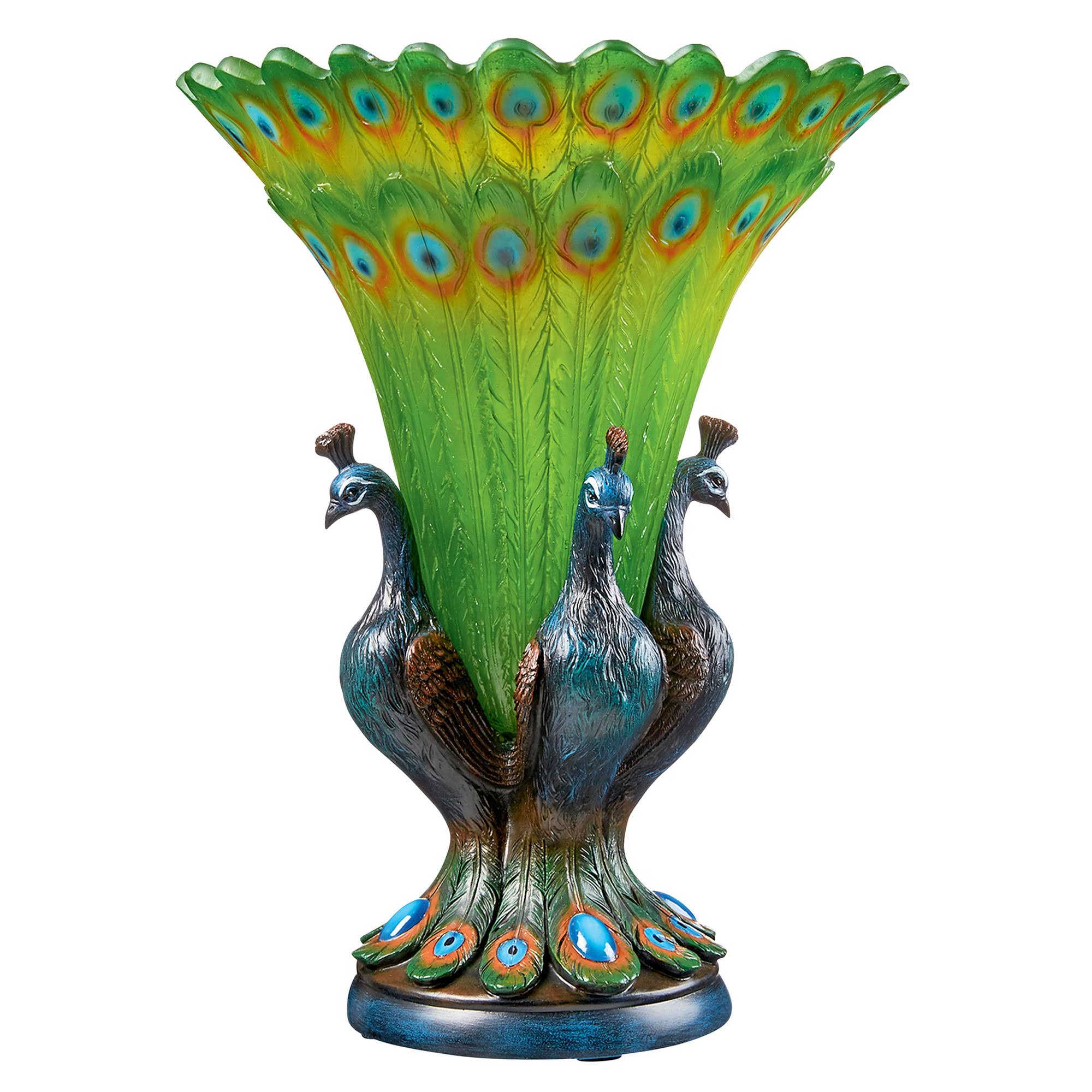Plumage Peacock Sculptural Vase k7