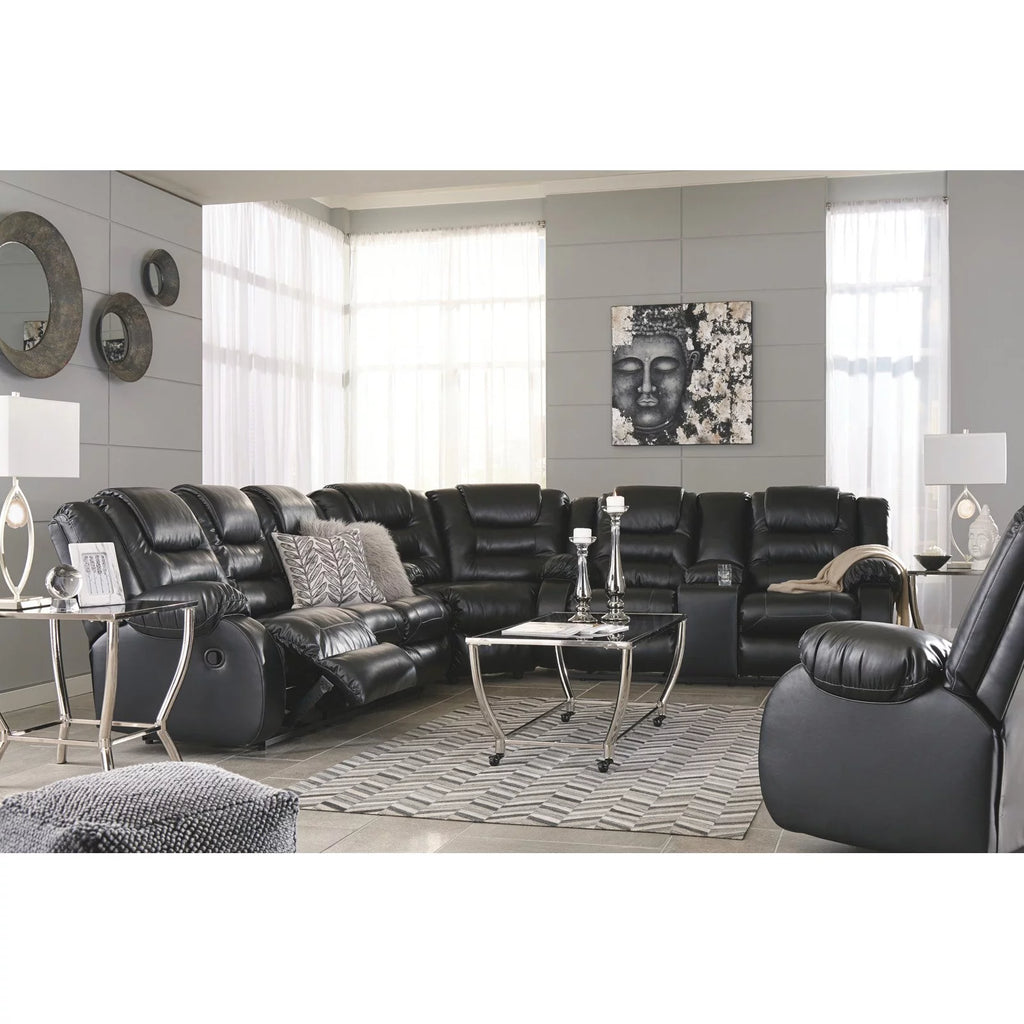 Signature Design by Ashley Vacherie Reclining Loveseat, Chocolate P144441