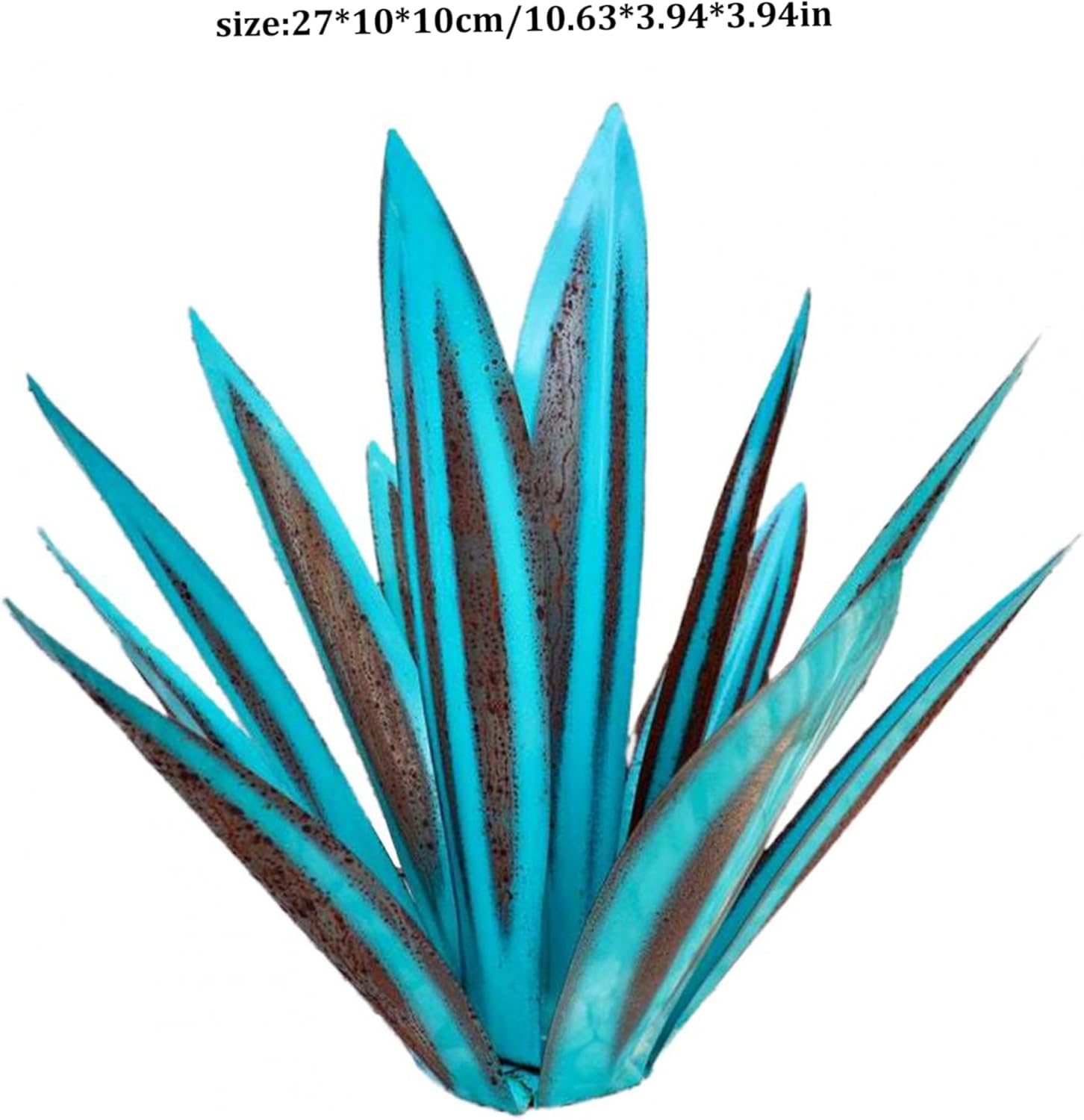Metal Agave Plant Garden Sculpture Decor 10.6in q7