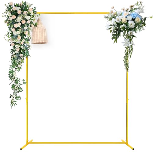 Wedding Arch Stand for Ceremony Backdrop Frame 6.6FT Gold k7
