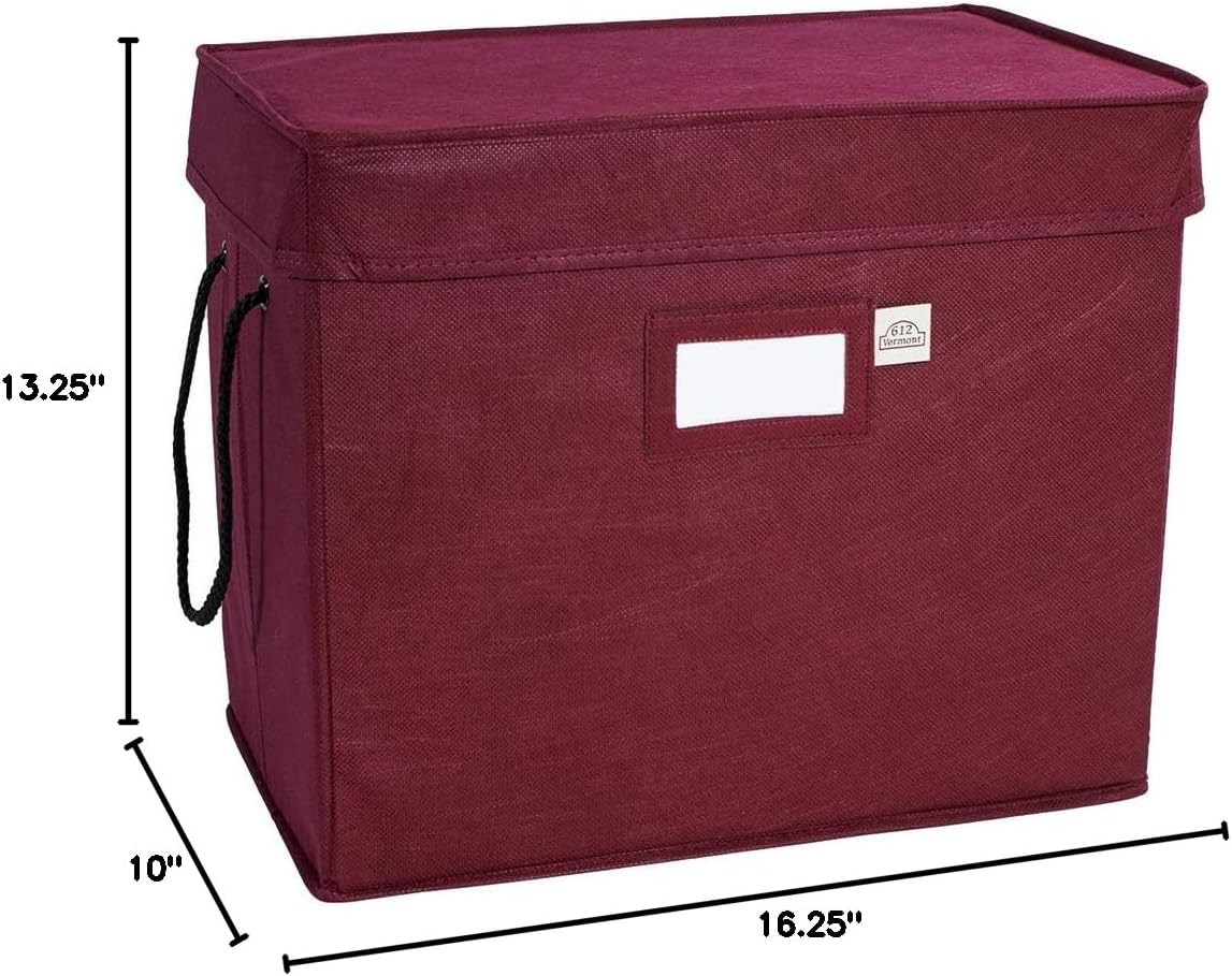 Christmas Ornament Storage Box with Adjustable Dividers and Trays a7