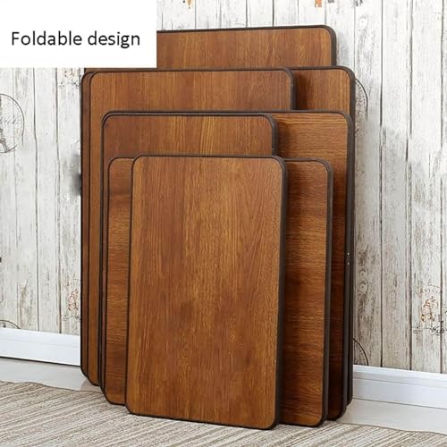 N/A Japanese-Style Square Folding Tea Coffee Table, Adjustable Low Table, 70 x 70 cm J6222