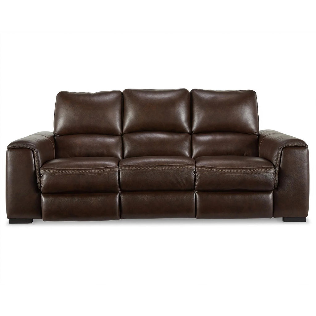 Ashley Furniture Alessandro Leather Power Reclining Sofa with Headrest E2354