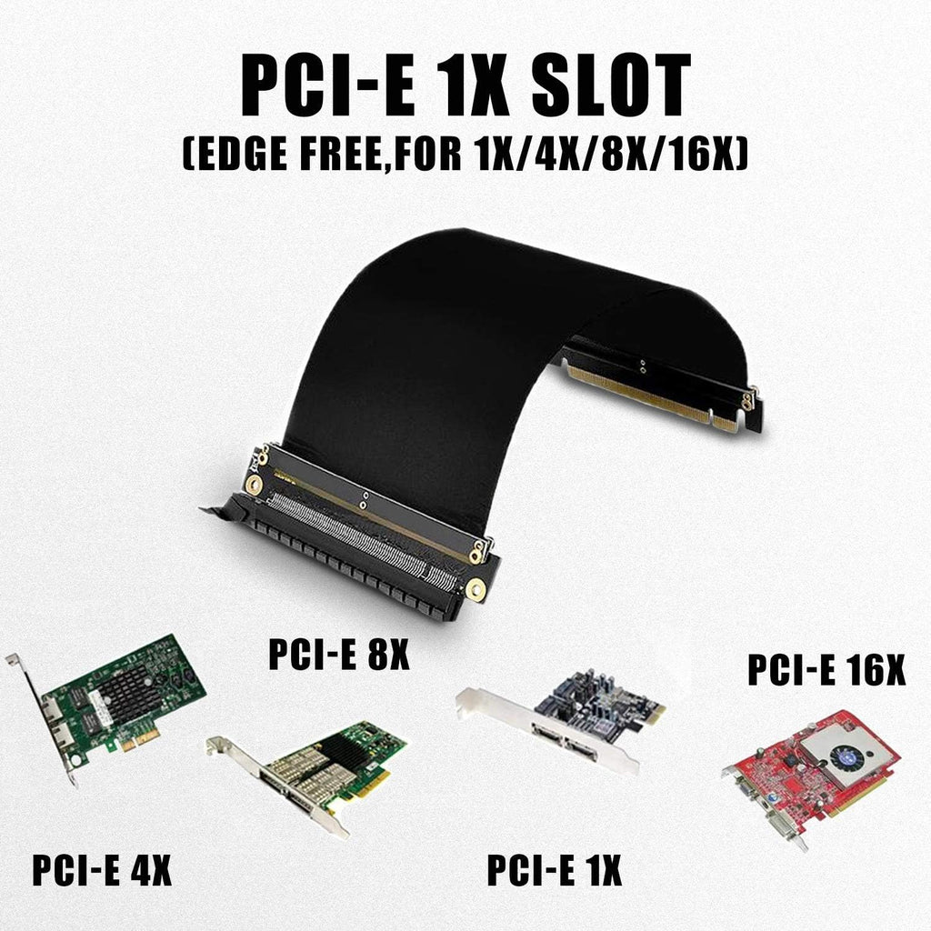 PCIE 4.0 16x Shielded Riser Cable for GPU Extension 20CM-90 k7