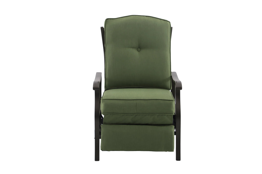 Better Homes & Gardens Steel Providence Outdoor Recliner, Green H3342