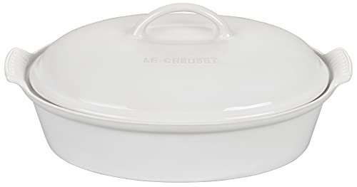 Le Creuset Stoneware Heritage Covered Oval Casserole, 4 qt. H42431