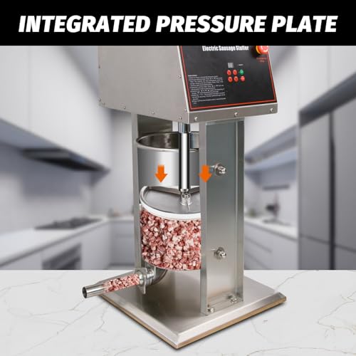 Electric Sausage Stuffer 55LBS Stainless Steel with 4 Stuffing Tubes V32477