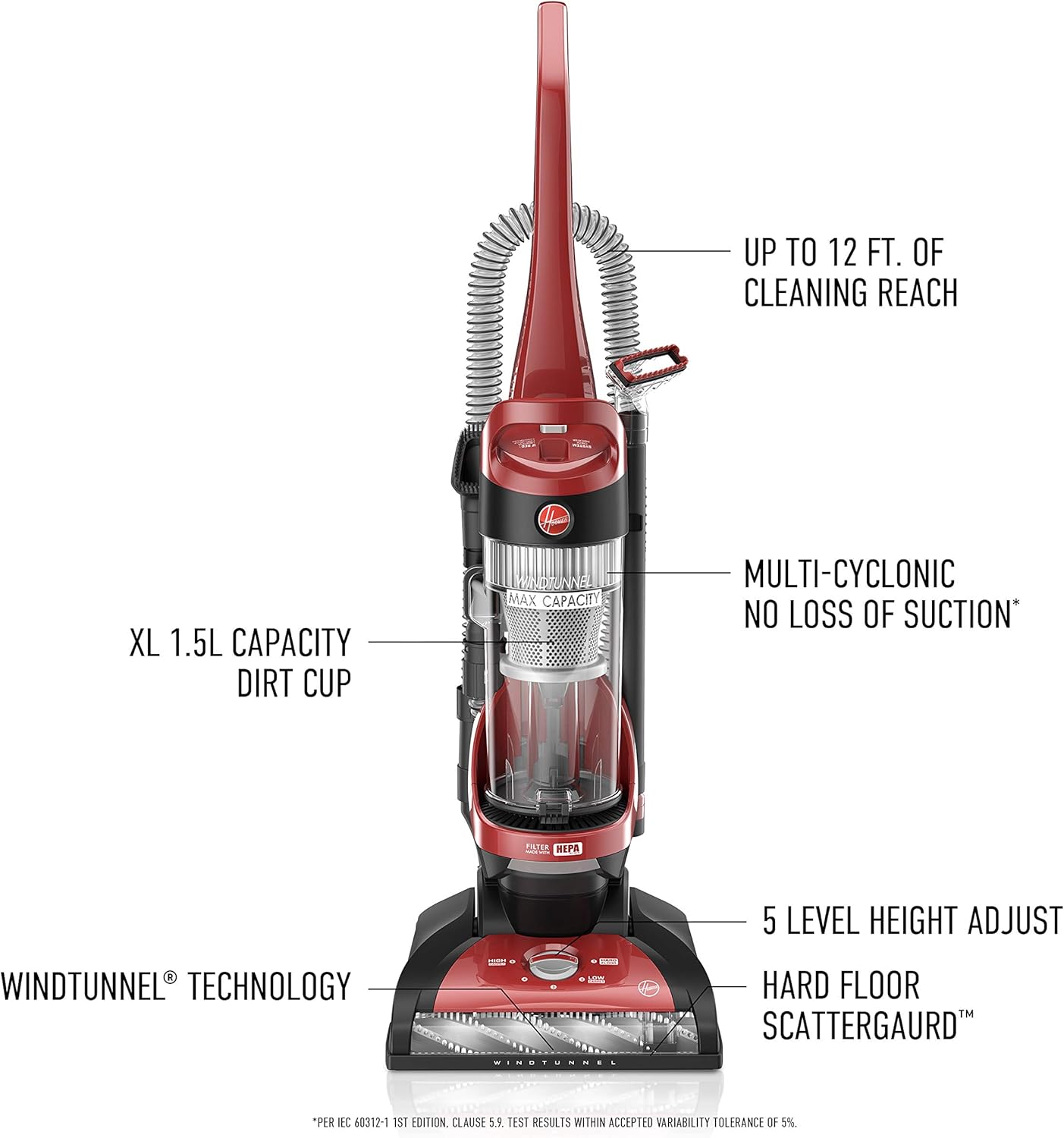 Upright Vacuum Cleaner with HEPA Filtration a7