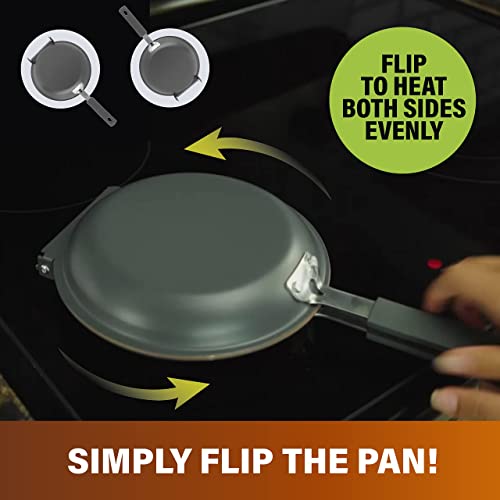 GOTHAM STEEL 6 Qt Nonstick Copper Deep Square Casserole Pan & Stock Pot 4 Piece Set G541
