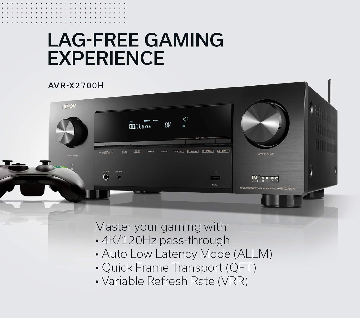 Denon AVR-X2700H 8K 7.2 Channel AV Receiver T83062